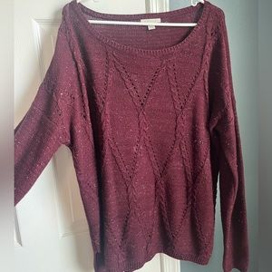 Maroon oversized sweater